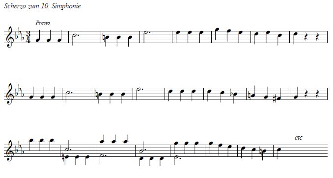 第10交響曲スケッチ譜例